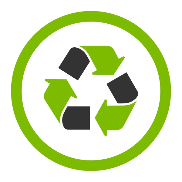 Recycle afgeronde Vector Icon — Stockvector