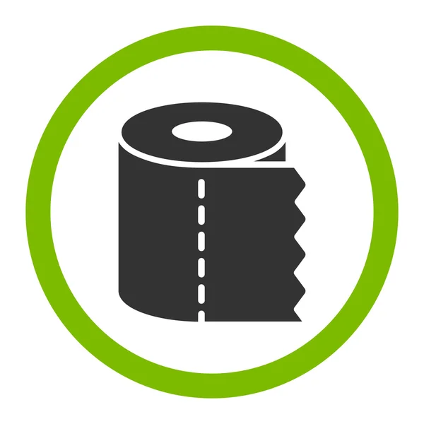 Wc-papier Roll afgeronde Vector Icon — Stockvector