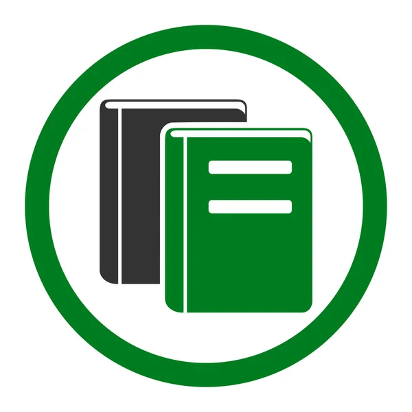 Boeken afgeronde Vector Icon — Stockvector