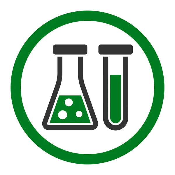 Icono vectorial redondeado de química — Vector de stock