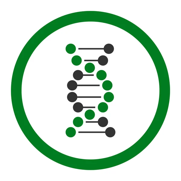 DNA Spiral rundade vektor Icon — Stock vektor