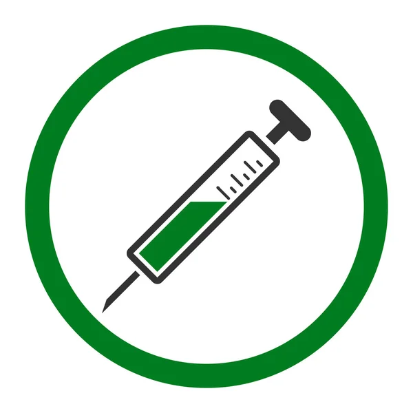 Icona vettoriale arrotondata per iniezione — Vettoriale Stock