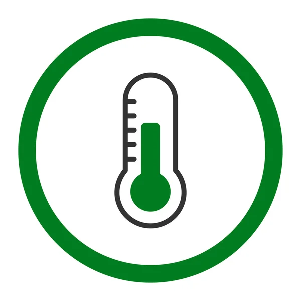 Temperatury wektor zaokrąglona ikona — Wektor stockowy