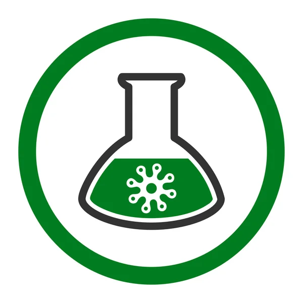Virus Analysis Rounded Vector Icon — Stock Vector