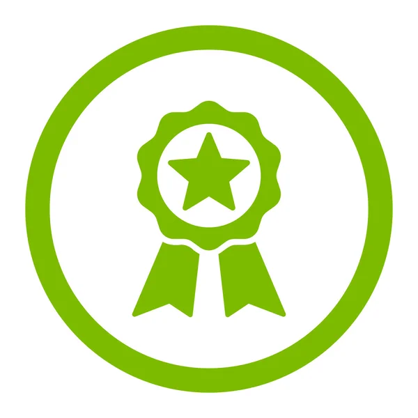 Certificação Selo Rounded Vector Icon —  Vetores de Stock