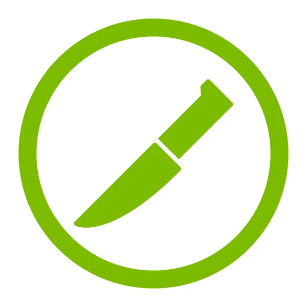 Nůž kulatý vektorové ikony — Stockový vektor