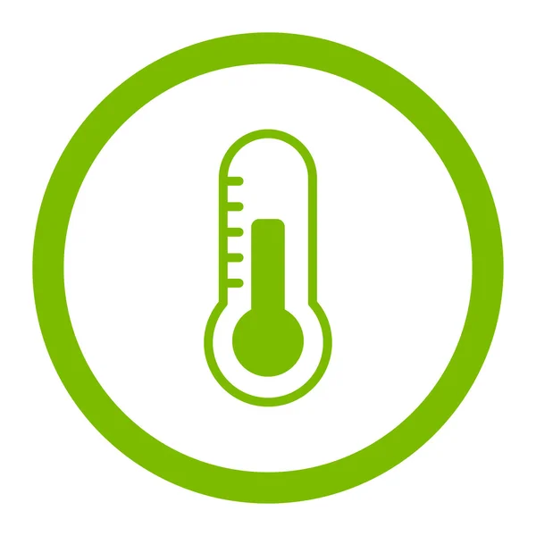 Temperature Rounded Vector Icon — Stock Vector