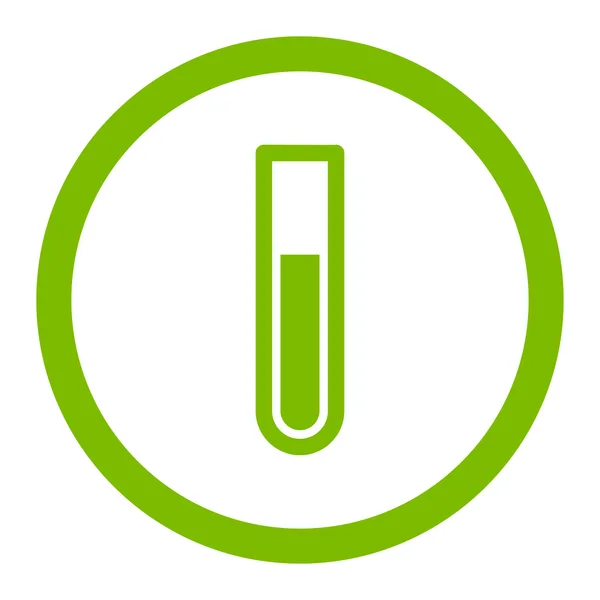 Test Tube Rounded Vector Icon — Stock Vector