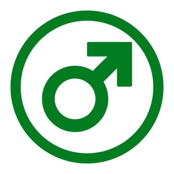男性象征圆的矢量图标 — 图库矢量图片