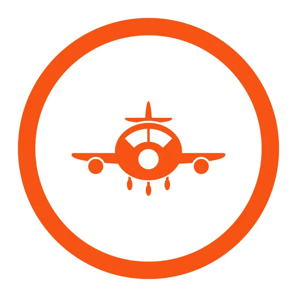 飞机圆形的矢量图标 — 图库矢量图片