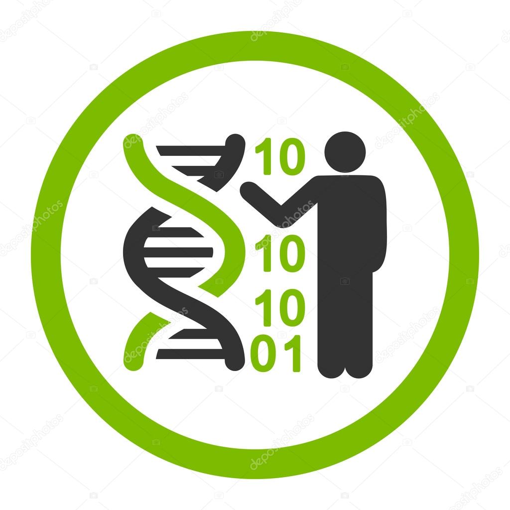 DNA Code Report Rounded Vector Icon