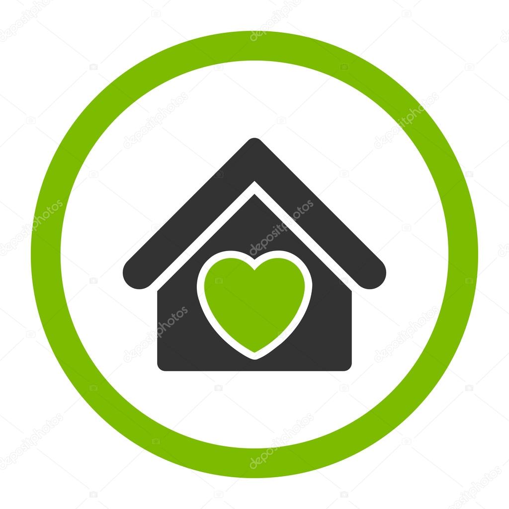 Cuidados paliativos Vector arredondados ícone — Vetor de Stock