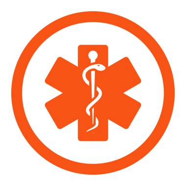 Hayat yuvarlak vektör yıldız simgesi