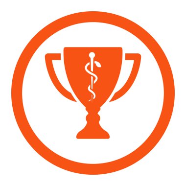 Tıbbi Kupası yuvarlak vektör simgesi