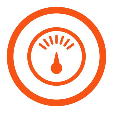 Ölçer yuvarlak vektör simgesi