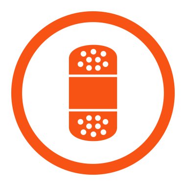 Yuvarlak vektör simge alçı