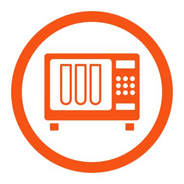 Sterilizatör yuvarlak vektör simgesi