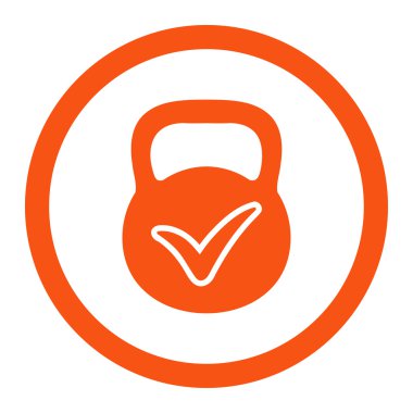 Geçerli yığın vektör simge yuvarlak