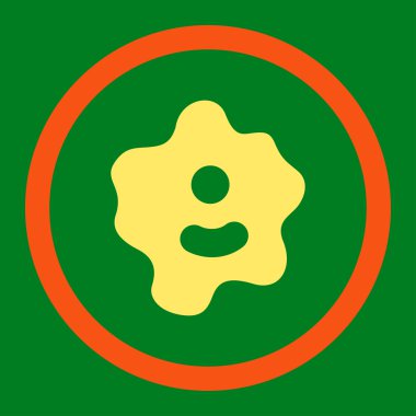 Ameba yuvarlak vektör simgesi