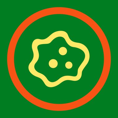 Amip yuvarlak vektör simgesi