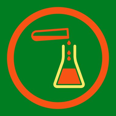 Sıvı transfüzyonu yuvarlak vektör simgesi