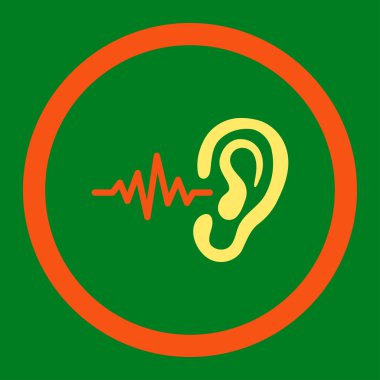 Yuvarlak vektör simge dinle