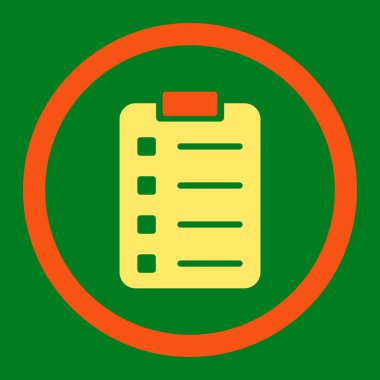 Pad Form yuvarlak vektör simgesi