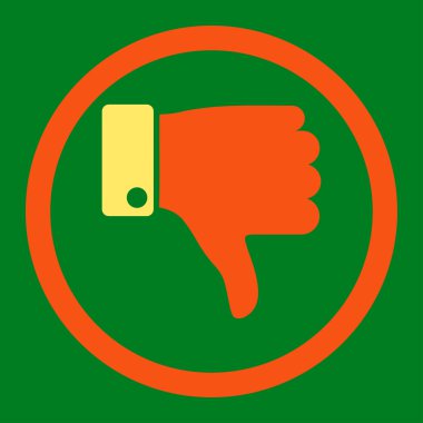 Yuvarlak vektör simgesi parmak