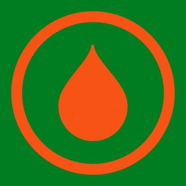 Yuvarlak vektör simge damla