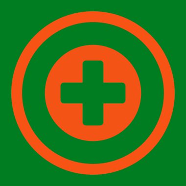 Tıp yuvarlak vektör simgesi