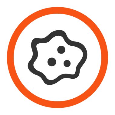 Amip yuvarlak vektör simgesi