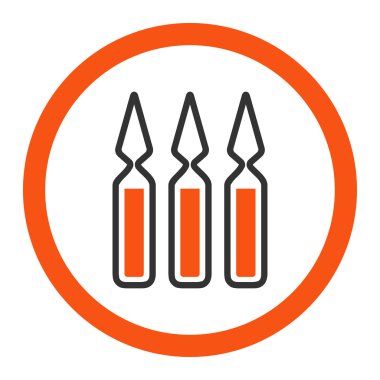 Ampul yuvarlak vektör simgesi