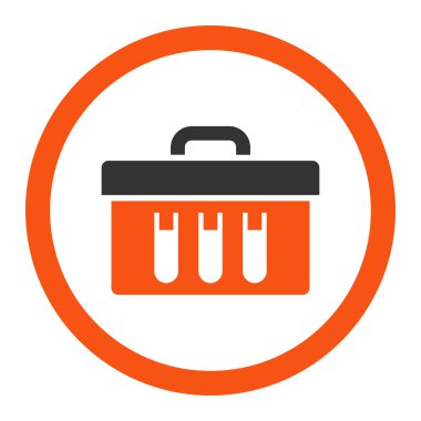 Analiz yuvarlak vektör simgesi