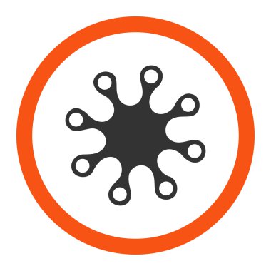 Axenic yuvarlak vektör simgesi