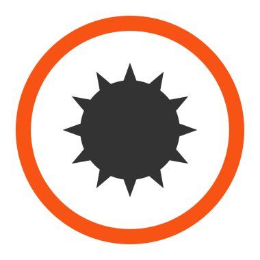 Bakteri yuvarlak vektör simgesi