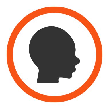 Vektör simge çocuk kafa yuvarlak