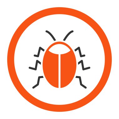 Hata yuvarlak vektör simgesi