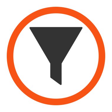 Filtre yuvarlak vektör simgesi