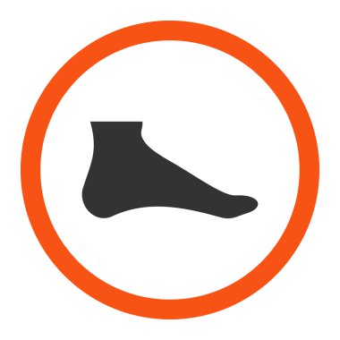 Ayak yuvarlak vektör simgesi