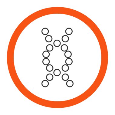 Genom yuvarlak vektör simgesi