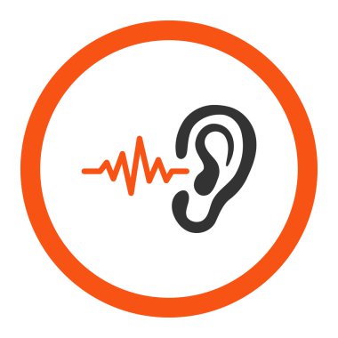 Yuvarlak vektör simge dinle