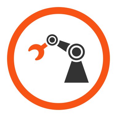 Manipülatör yuvarlak vektör simgesi