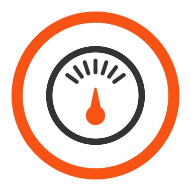 Ölçer yuvarlak vektör simgesi