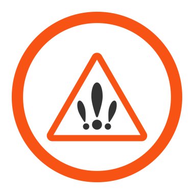 Birden fazla sorun yuvarlak vektör simgesi