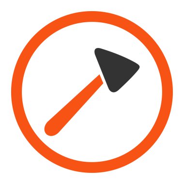 Nörolog çekiç yuvarlak vektör simgesi