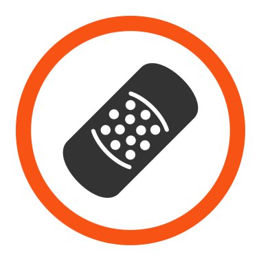 Yama yuvarlak vektör simgesi