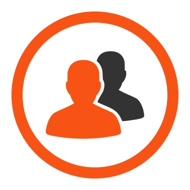 Hastalar yuvarlak vektör simgesi