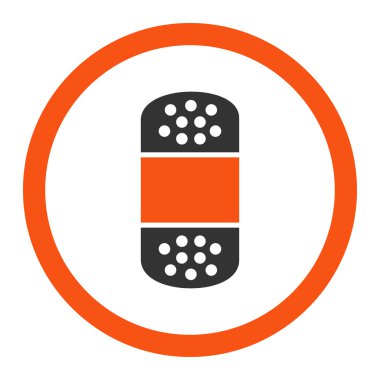 Yuvarlak vektör simge alçı