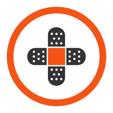 Yuvarlak vektör simge alçı