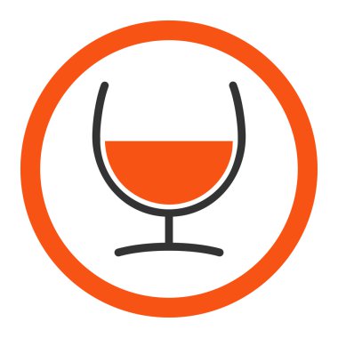 Çare cam vektör simge yuvarlak